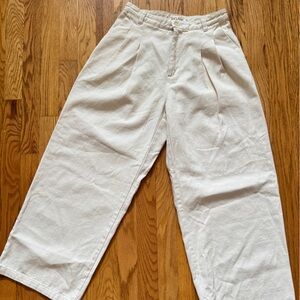 ROAM Cream Wide-Leg Trousers